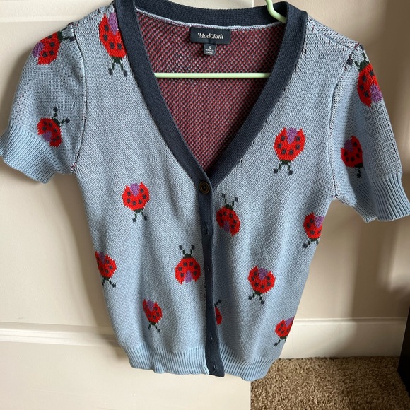 Modcloth Sweaters - ModCloth Ladybug Sweater